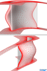 Turbine guide vane deformation 1